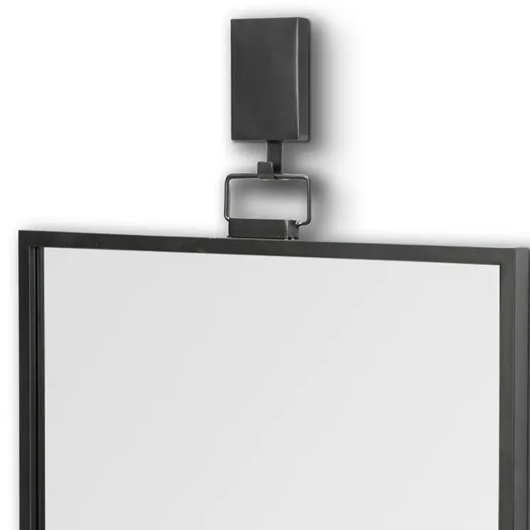 44" Gunmetal Metal Framed Accent Mirror