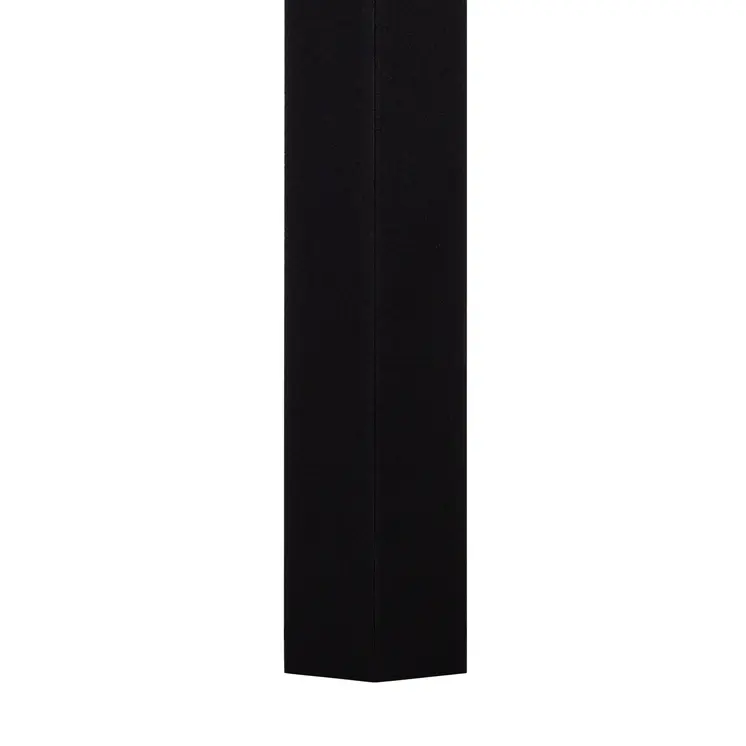 47" Gray And Black Rounded Metal Three Leg Base Dining Table
