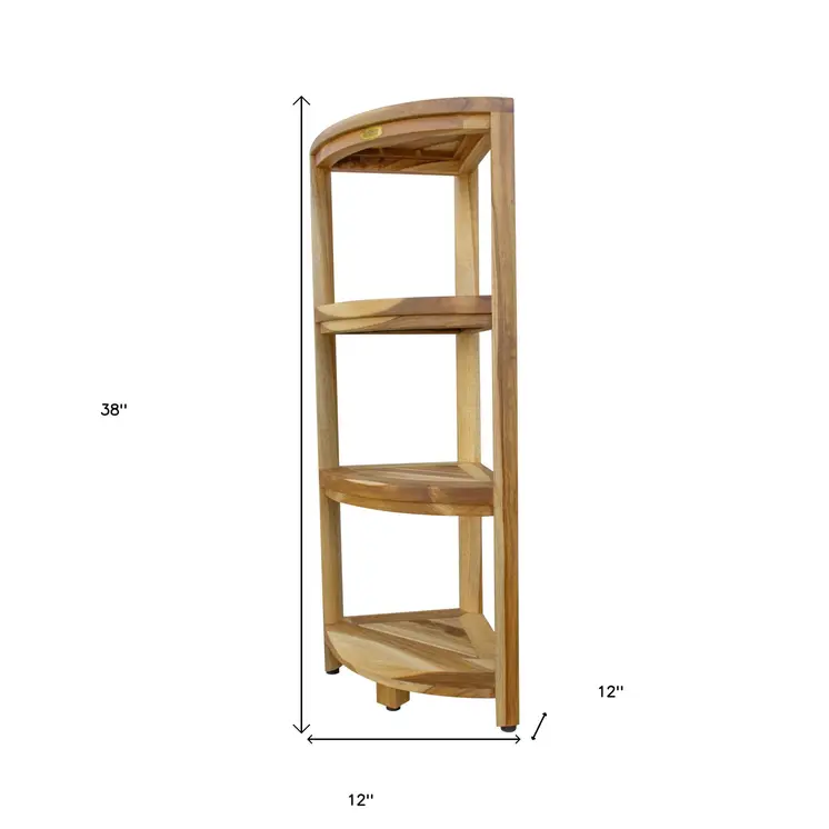 12" Natural Solid Wood Freestanding Bathroom Vanity