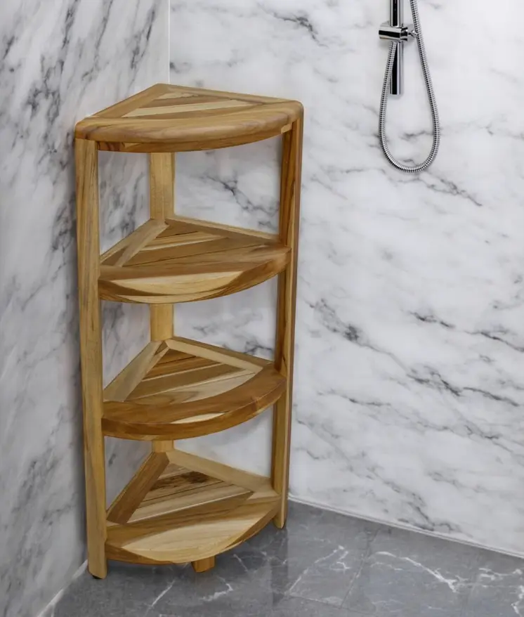 12" Natural Solid Wood Freestanding Bathroom Vanity