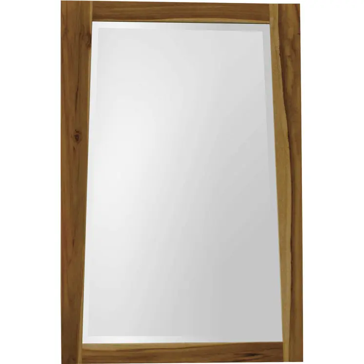 Solid Teak Wall Mirror In Natural Finish