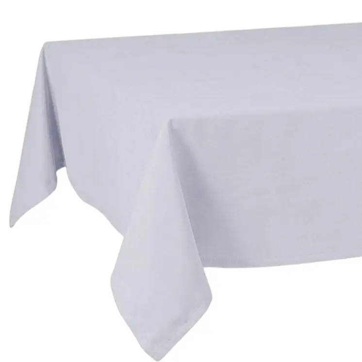 55" X 104" Gray Polyester Tablecloth