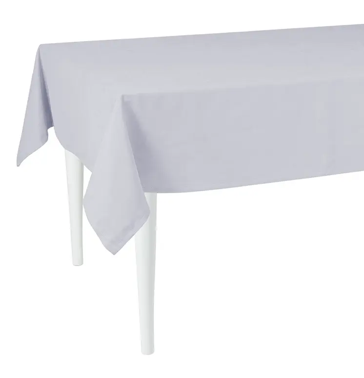 55" X 120" Gray Polyester Tablecloth