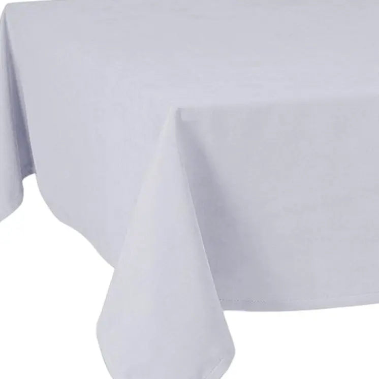 55" X 120" Gray Polyester Tablecloth