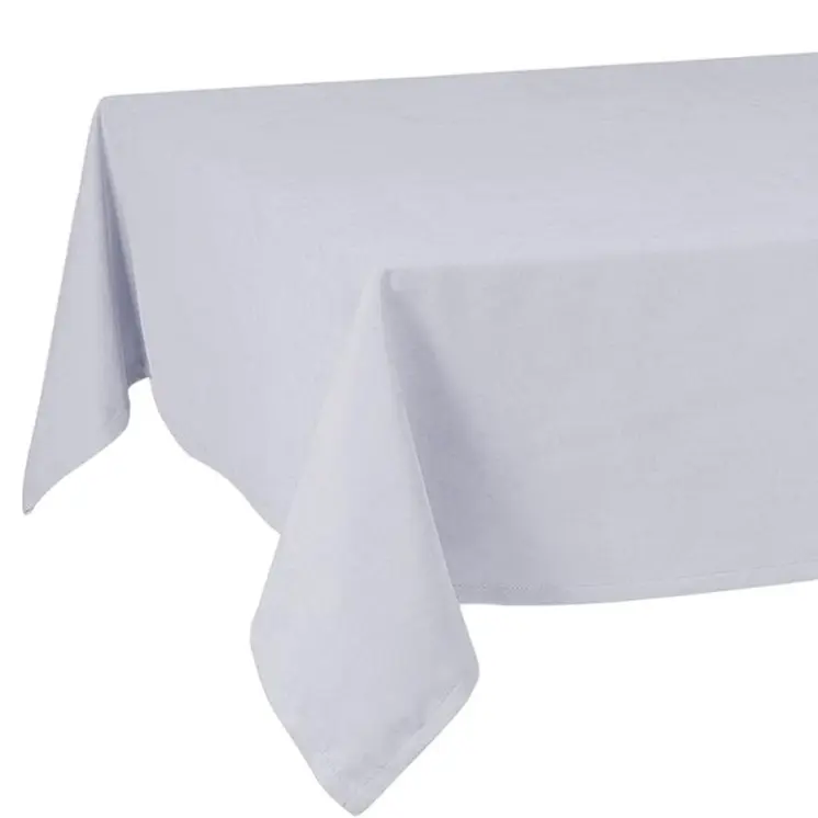 55" X 120" Gray Polyester Tablecloth