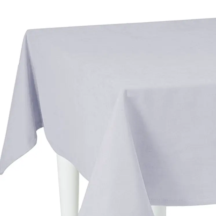 55" X 120" Gray Polyester Tablecloth