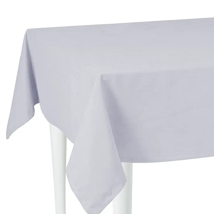 55" X 120" Gray Polyester Tablecloth