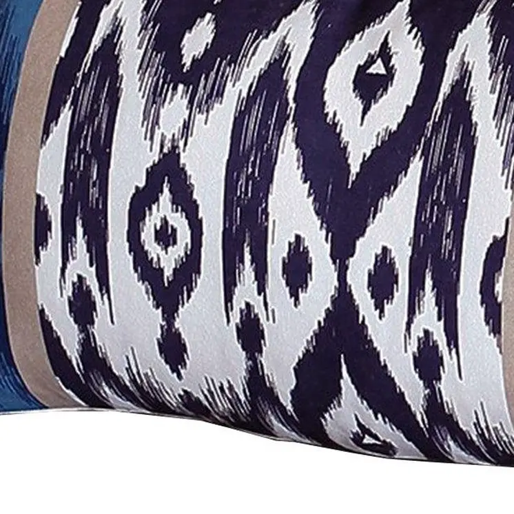 Set of Four 12" X 20" Beige Fabric Lumbar Throw Pillow Covers