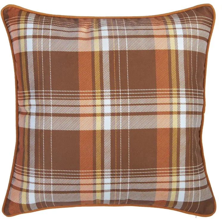 Set Of 2 18" Fall Thanksgiving Pumpkin Throw Pillow Cover