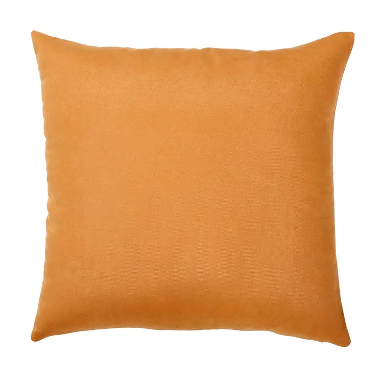 Set of Four 18" Black Orange And White Halloween Pumpkin Text Fabric Throw Pillow Covers