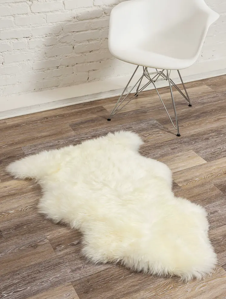 2' X 3' Ivory Shag Area Rug