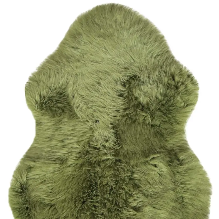 2' X 3' Sage New Zealand Lambs Wool Area Rug