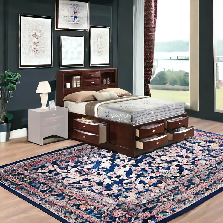 Espresso Solid Wood Bed Frame