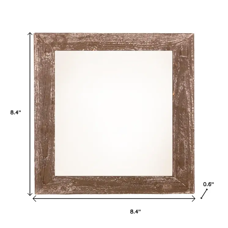 6" x 6" Brown Solid Wood Tabletop Picture Frame
