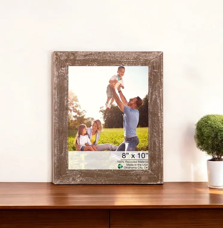 Gray Tabletop Picture Frame