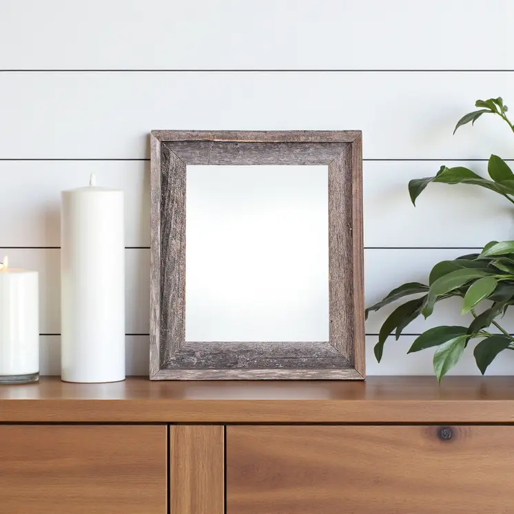 4" x 6" Gray Solid Wood Tabletop Picture Frame