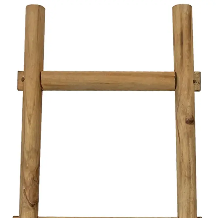 59" X 18" X 2"  Brown Decorative Ladder Shelve