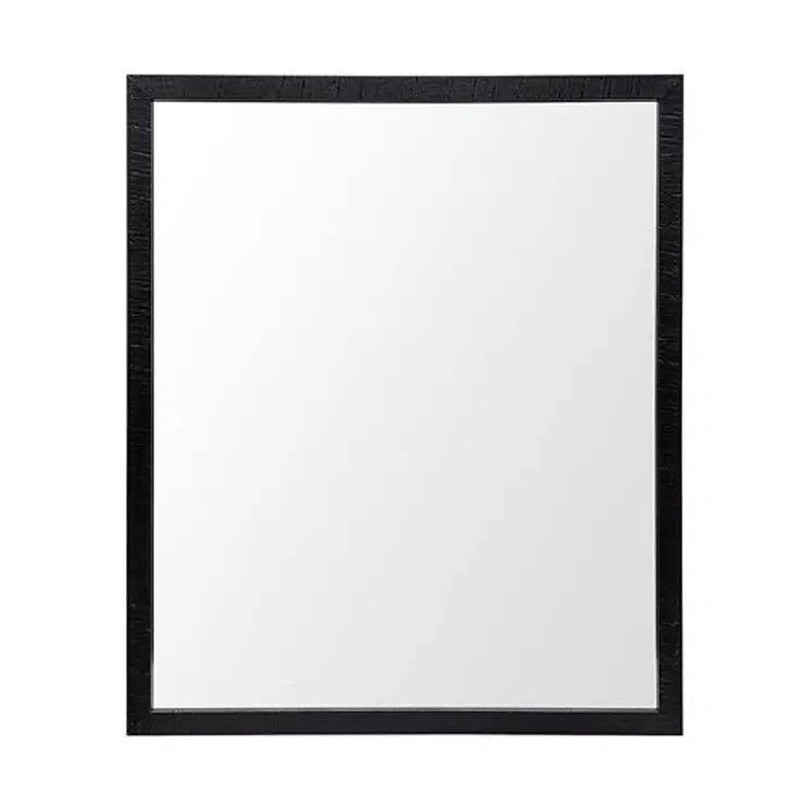 Rectangle Black Accent Mirror With Oxidized Finish Frame