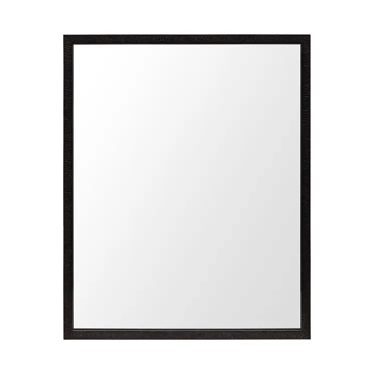 Rectangle Espresso Accent Mirror With Lakeside Design