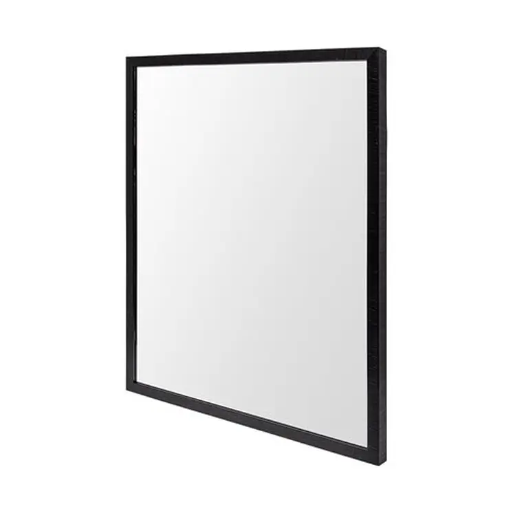 Rectangle Espresso Accent Mirror With Lakeside Design