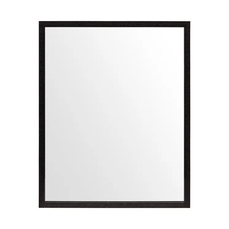 Rectangle Espresso Accent Mirror With Lakeside Design