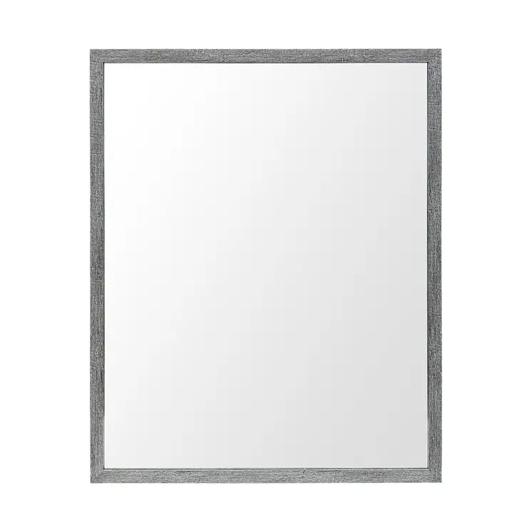 Rectangle Grey Accent Mirror With Driftwood Quality Frame