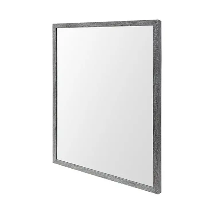 Rectangle Grey Accent Mirror With Driftwood Quality Frame
