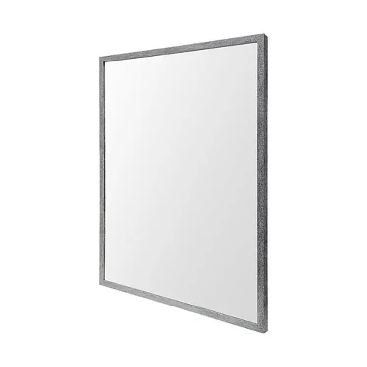 Rectangle Grey Accent Mirror With Driftwood Quality Frame