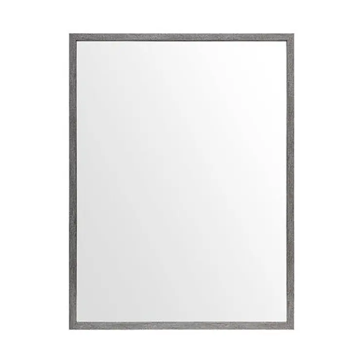 Rectangle Grey Accent Mirror With Driftwood Quality Frame
