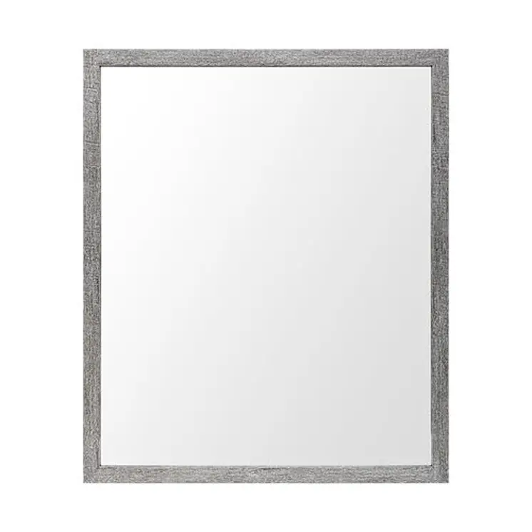 Rectangle Grey Accent Mirror With Driftwood Quality Frame