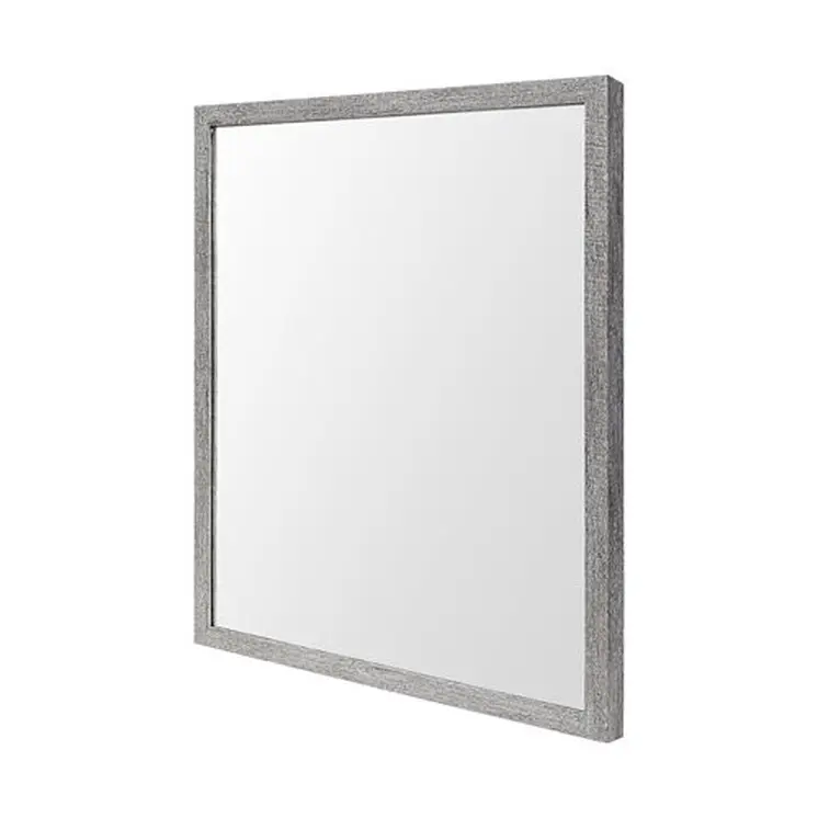 Rectangle Grey Accent Mirror With Driftwood Quality Frame