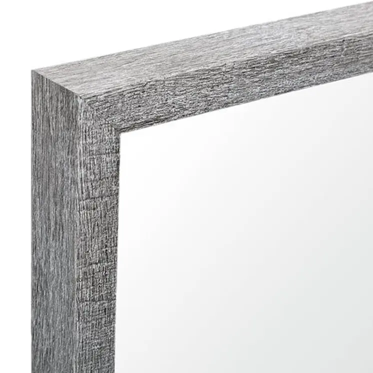 Rectangle Grey Accent Mirror With Driftwood Quality Frame