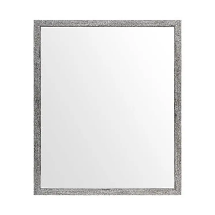 Rectangle Grey Accent Mirror With Driftwood Quality Frame