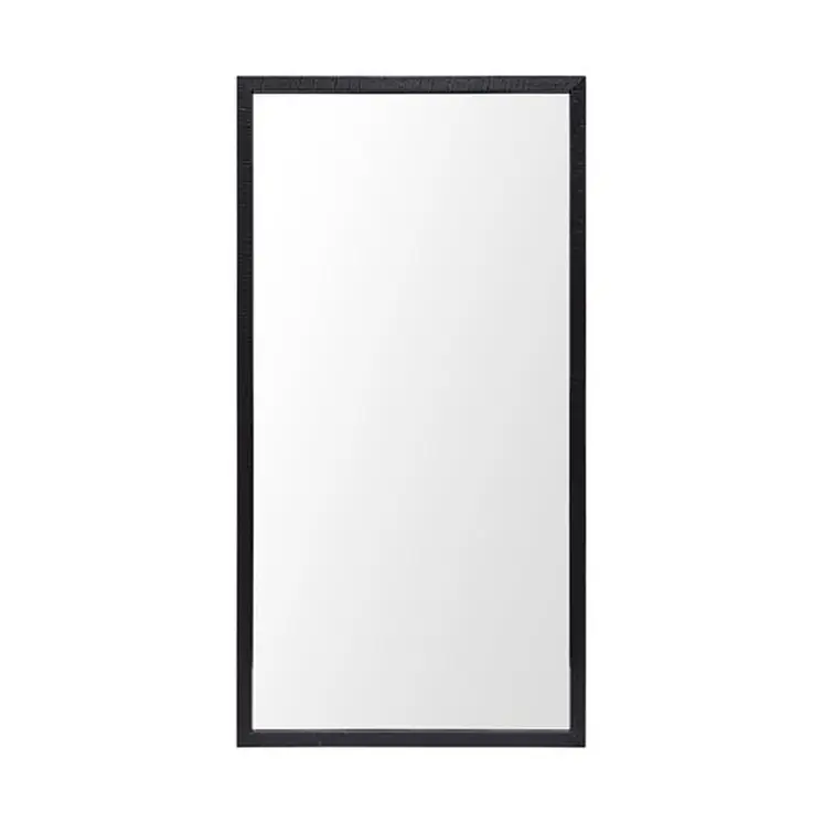 Rectangle Black Accent Mirror With Oxidized Finish Frame