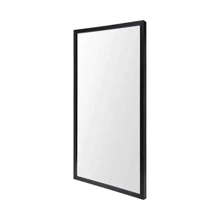 Rectangle Black Accent Mirror With Oxidized Finish Frame