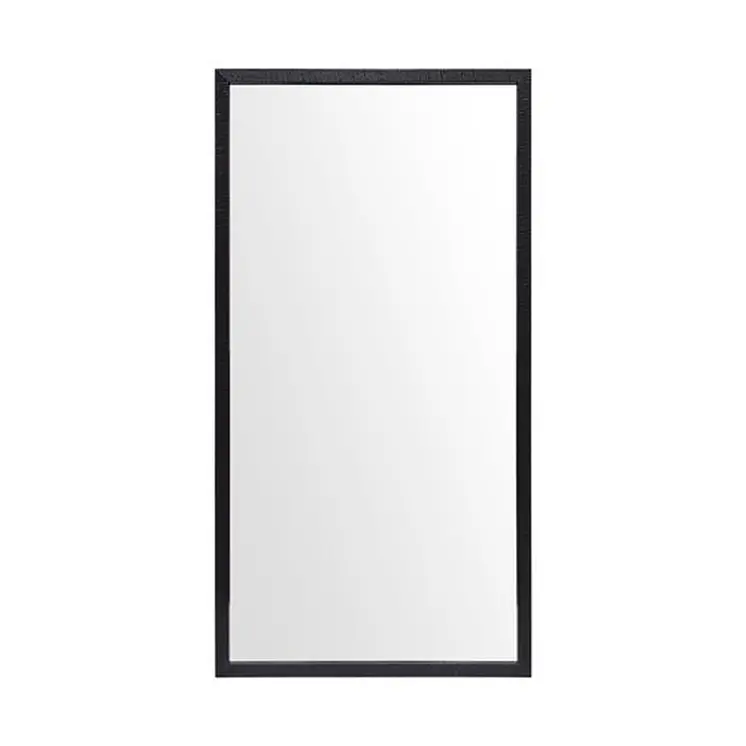 Rectangle Black Accent Mirror With Oxidized Finish Frame