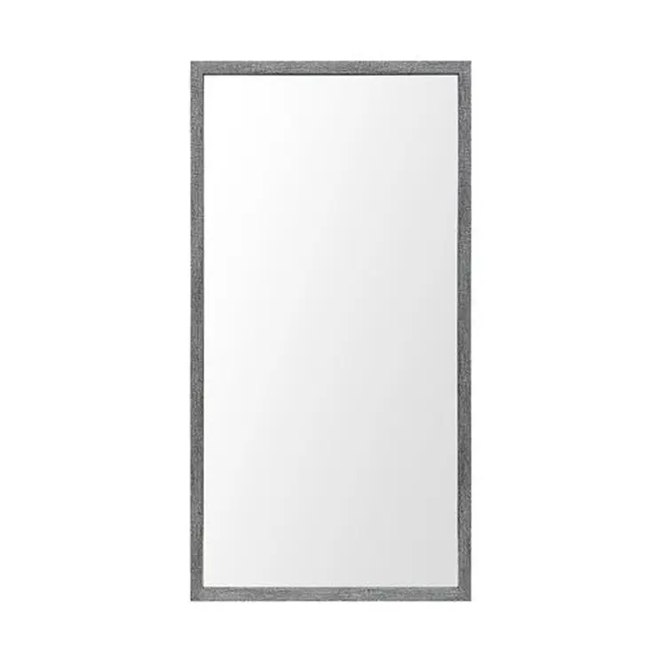 Rectangle Grey Accent Mirror With Driftwood Quality Frame
