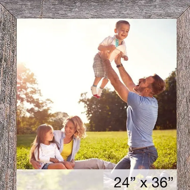 Gray Wood Hanging Picture Frame