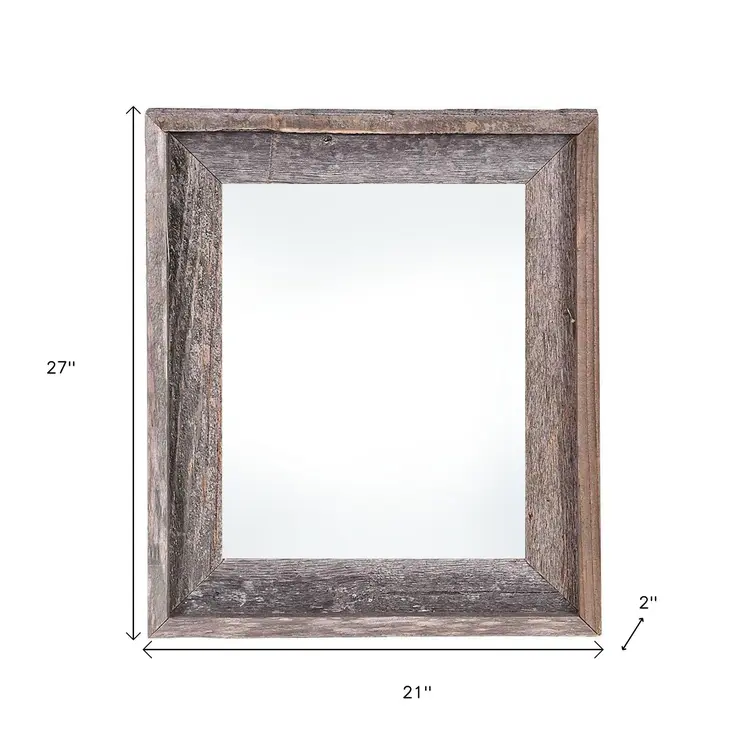 18" x 24" Gray Solid Wood Hanging Picture Frame