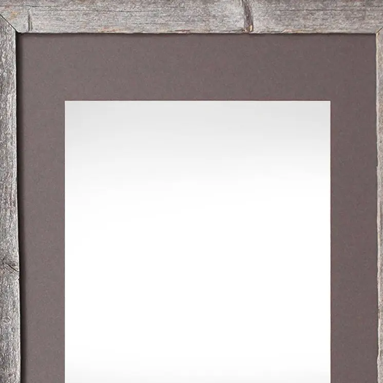 16" x 20" Gray Distressed Solid Wood Hanging Picture Frame