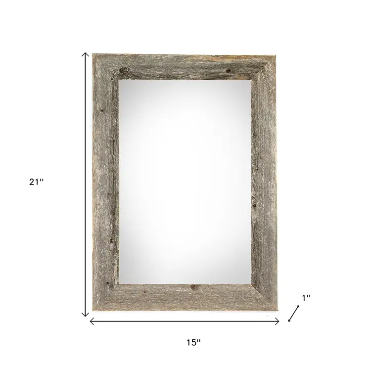 11" x 17" Gray Solid Wood Hanging Picture Frame