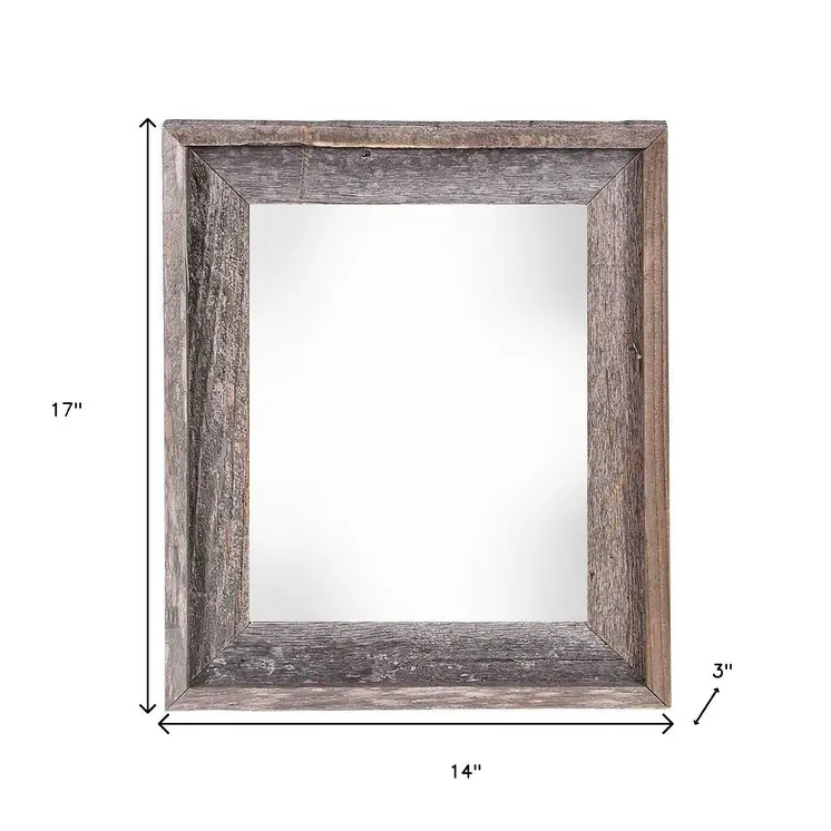 11" x 14" Gray Solid Wood Hanging Picture Frame