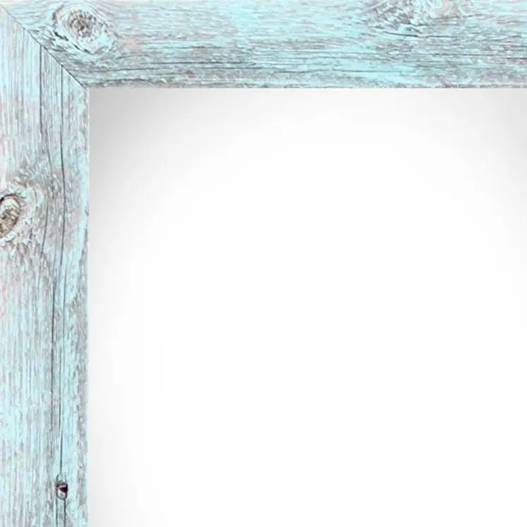 8.5" x 11" Blue Solid Wood Hanging Picture Frame