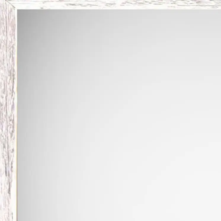 10" x 10" White Solid Wood Hanging Picture Frame