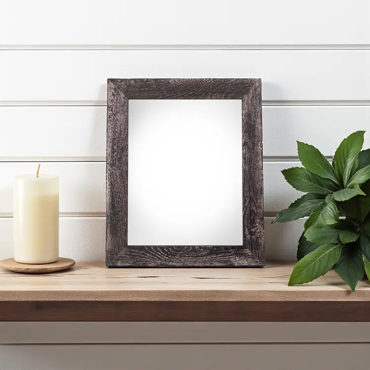 8" x 10" Black Solid Wood Tabletop Picture Frame