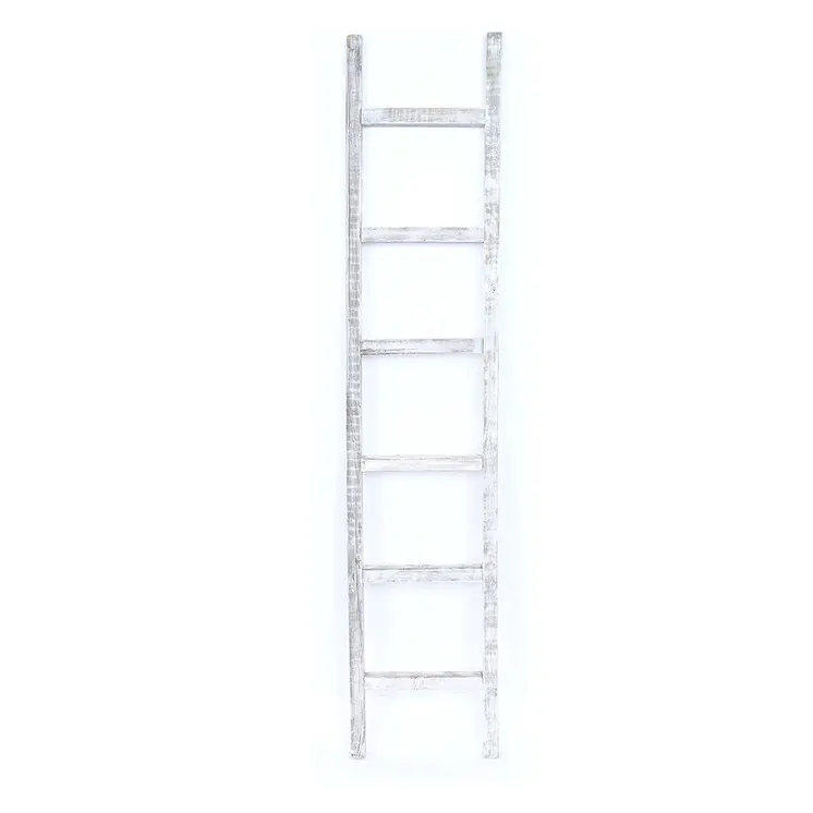 72" X 16" White Wood Hanging Dimensional Sculpture