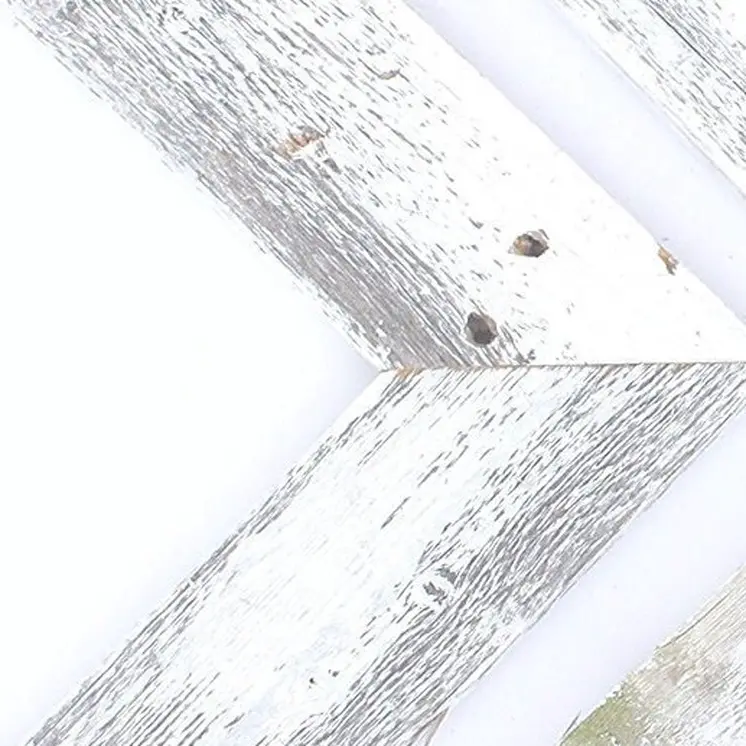Set of Three White Wood Novelty Hanging Dimensional Sculpture