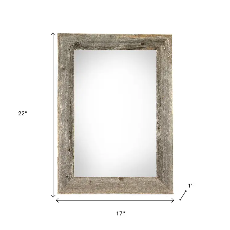 13" x 19" Gray Solid Wood Hanging Picture Frame
