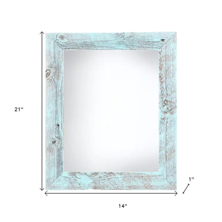 12" x 18" Blue Solid Wood Hanging Picture Frame