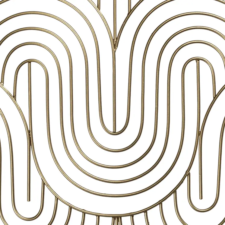 24" X 24" Gold Metal Novelty